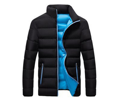 Winter thickened sports cotton jacket men stand-up cardigan outdoor cotton jacket casual jacket warm men's tops