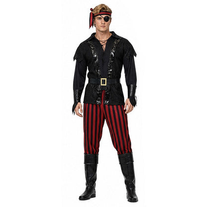 Adult Vintage Pirate Cosplay Full Set Gothic Party Costume For Masquerade Carnival Stage Theme Photoshoot Halloween Cosplay