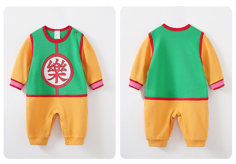 Bebês Meninos Manga Comprida Desenho Animado Cosplay Roupa Macacão Traje Romper Macacão Roupas Infantis Criança 100% Algodão Primavera e Outono