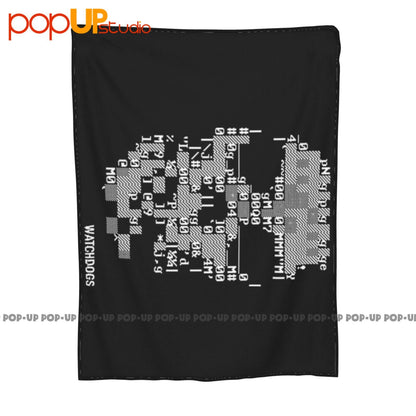 Watch Dogs Crânio Ascii Ubisoft Hacker Gamer de Ação Cobertor Ultra Macio Colcha Inverno Capa de Sofá Capas de Cama