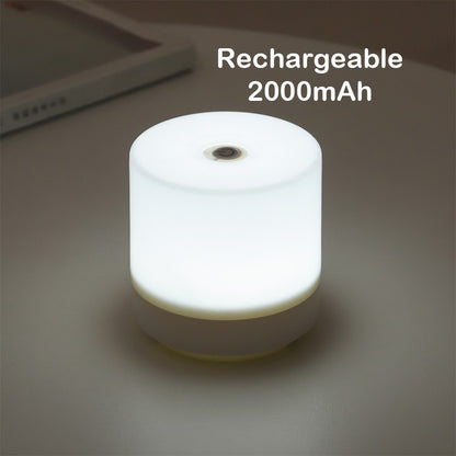 Touch Rechargeable LED Bedside Lamp 3 Colors USB Stepless Dimming Night Light Eye Protection For Bedroom Reading Table Lamp