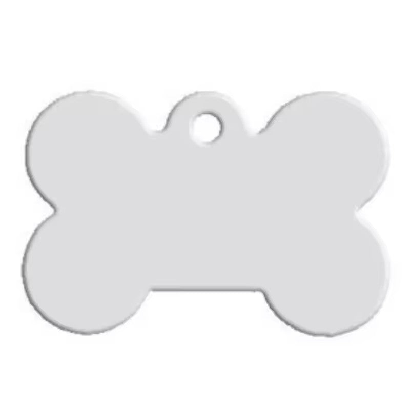 Aluminum Alloy Pet ID Tags 10Pcs Bone Shaped Blank Engraved Dog Cat Name Phone Number Identification Card Tags