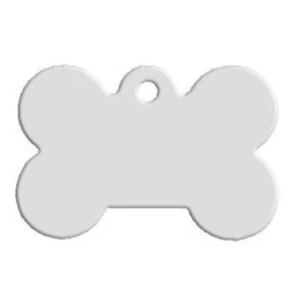 Aluminum Alloy Pet ID Tags 10Pcs Bone Shaped Blank Engraved Dog Cat Name Phone Number Identification Card Tags