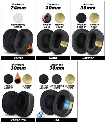 Earphone pads For SONY MDR-7506 V6 V7 CD900ST  replacement  Earpads Mesh cloth Memory Covers Sponge Soft Protein