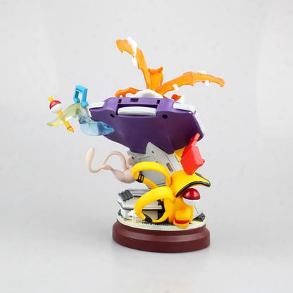 Boneco Grande Pokémon de 20cm Pikachu Charizard Mewtwo, Modelo Colecionável Anime para Decoração de Casa, Exposição, Presente