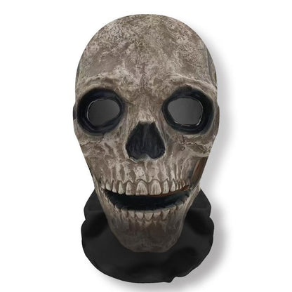 Halloween Ghost 3D Printed Mask, Stretchy Mesh Full Head Accessory, Fun Horror Cosplay Party Halloween