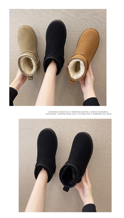 New 2024 Women Winter Ultra Mini Boot Designer Australian Platform Boots for Leather Warm Ankle Fur Booties Luxury Boots