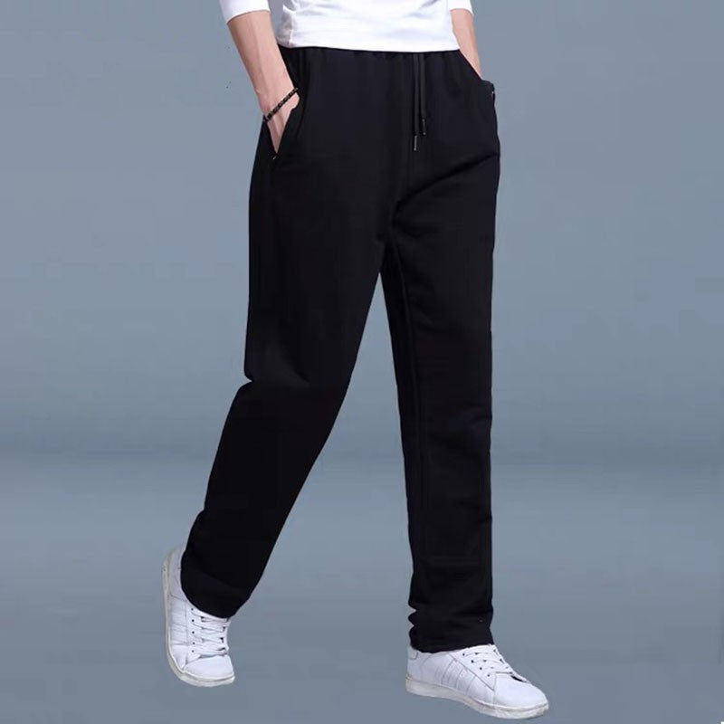 New Korean Straight tube Men Casual Sports Pants Running Workout Jogging Long Pants Gym Sport Trousers for Men Jogger Sweatpants