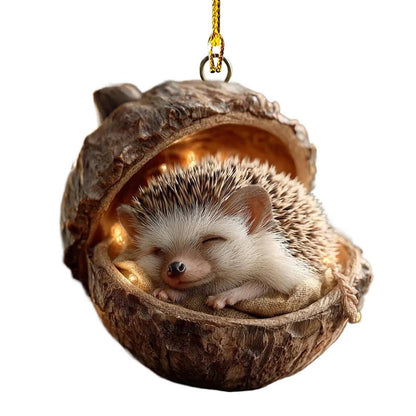 Acrylic Xmas Tree Decorations 2D Animal Ornament Pendant Cute Animal Rustic Seasonal Decor For Tree Window Christmas Present