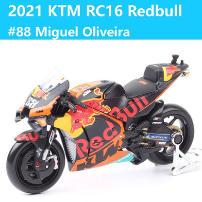 1/18 Maisto KTM RC16 Redbull Ducati GP21 GP22 GP23 GASGAS Honda RC213V Repsol Yamaha YZR-M1GP Moto Modelo de Corrida