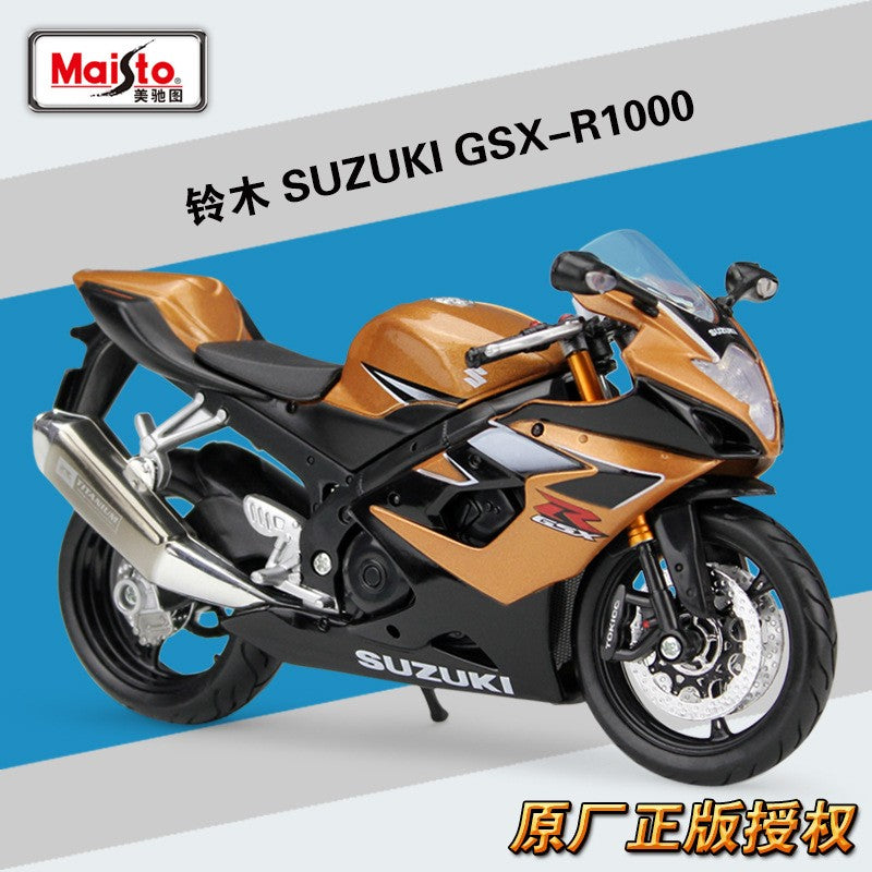 Maisto 1:12 Suzuki GSX-R750 R 750 R600 R 600 Veículos Die Cast Hobbies Colecionáveis Motocicleta Modelo Brinquedos