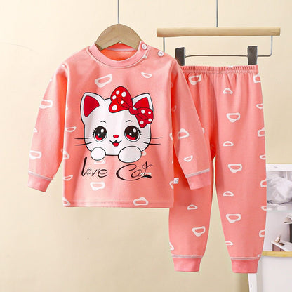 Cute Minnie Little Girl's Set 2024 Children's Cartoon baby girls clothes Spring Baby boys clothes Toddler Print kids clothes Set