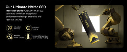ORICO NVMe 2.0 SSD Interno de Estado Sólido TLC PCIe Gen4 M.2 2280 7450MB/s para Workstations de Computação de Alto Desempenho e PlayStation