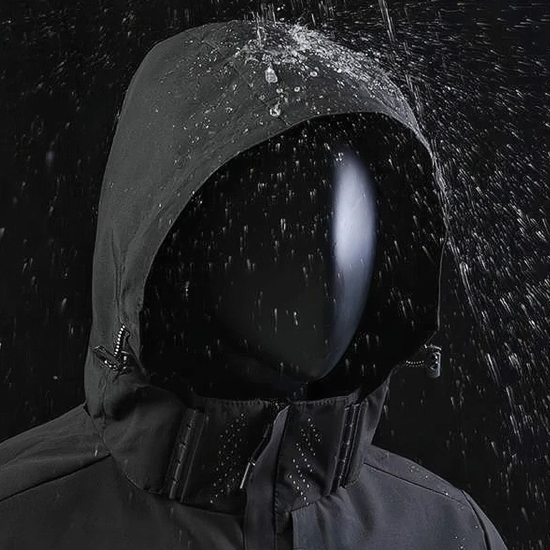 Spring Autumn New Men Casual Jacket Men Outdoor Windproof Waterproof Athletes Jacket Coat Detachable Hat Jackets Male M-5XL