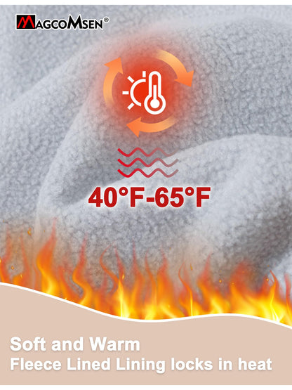 MAGCOMSEN Women's Softshell Pants Fleece Lined Winter Hiking  Ladies Pants Snow Ski Trousers Waterproof Ripstop Warm Cargo Pants