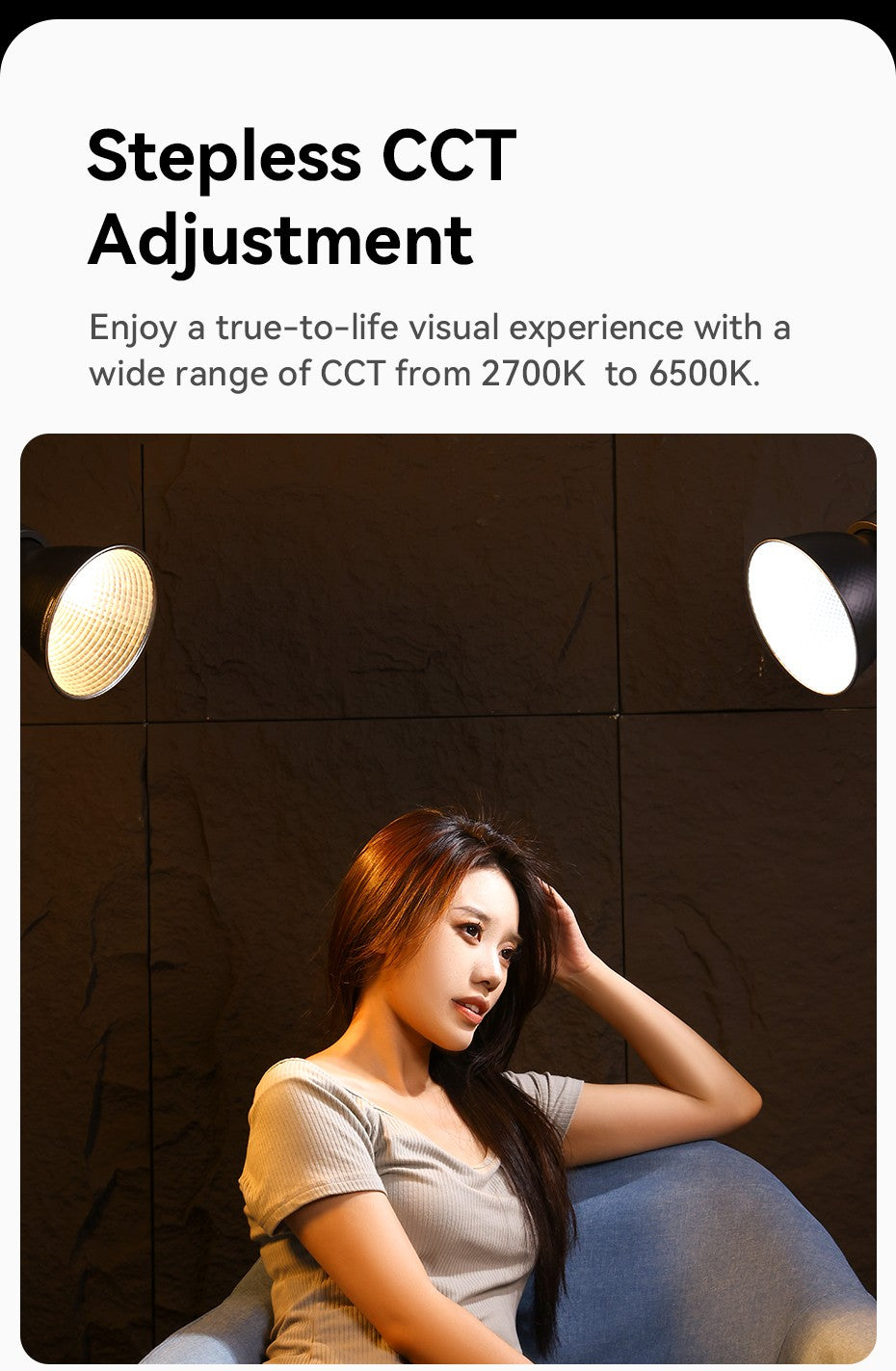 Ulanzi VL-200Bi 200W V-Mount Video Light with Wireless Control CRI 95+ 2700K-6500K CCT for Livestreaming Photography COB Light