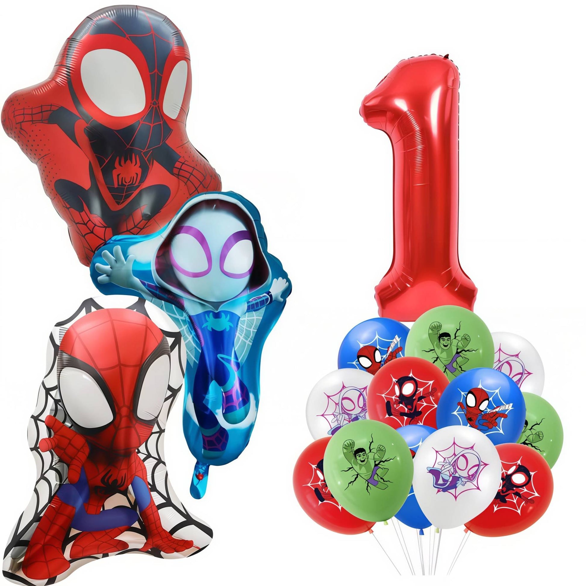 Spidey Giant Balloons Red Spider Aluminum Foil Balloon Superhero Birthday Party Decoration Party Photo Props Baby Shower Globos