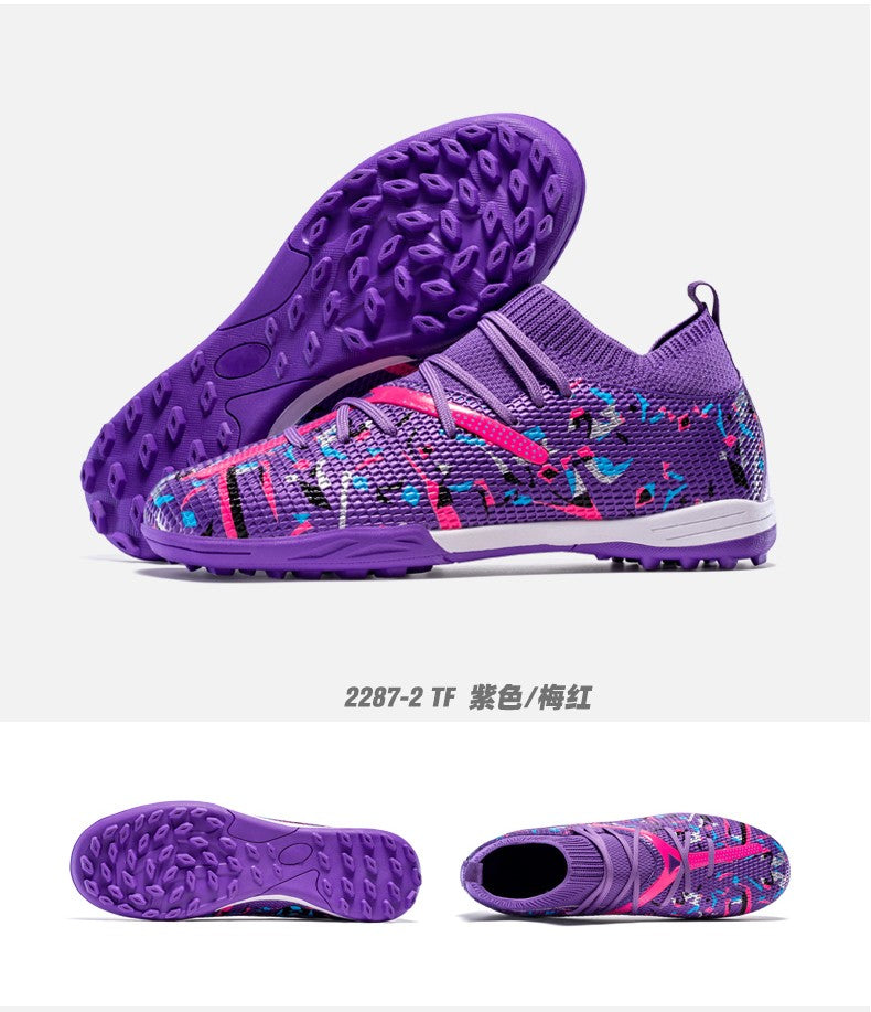 Mens Football Field Boots Ultralight Turf Indoor Society Training Soccer Shoes Cleats for Kids Sneakers TF/FG Football Shoes