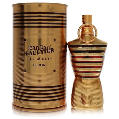 Perfume Jean Paul Gaultier Le Male Elixir 125ml com Notas Marcantes de Baunilha e Lavanda - Perfume Masculino de Luxo