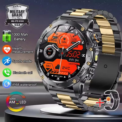 T-Rex 3 Military Grade 1000mAh Battery Smart Watch IP68 Waterproof GPS Bluetooth call AMOLED HD Men Sports 2025 New Smartwatch