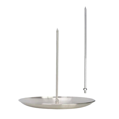 Stainless Steel Barbecue Grilling Rack for Steak Beer Metal Vertical Skewer Grilling Replacement Spikes with Handle Accessories