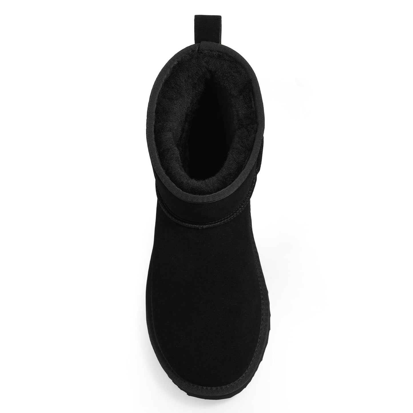 Evshine Winter Mini Snow Boots For Women Plush Lined Warm Suede Snow Boots Comfy Fuzzy Boots Fur Home Ankle Boots Lady Snow Boot