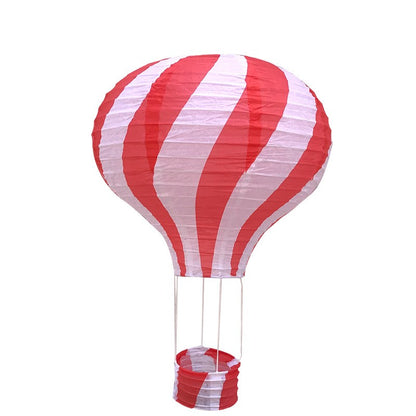1pc Ceremony Holiday Party Folding Paper Lantern Hot Air Balloon Shape 30/40cm Pink Blue For Kids Baptism Birthday Wedding Decor