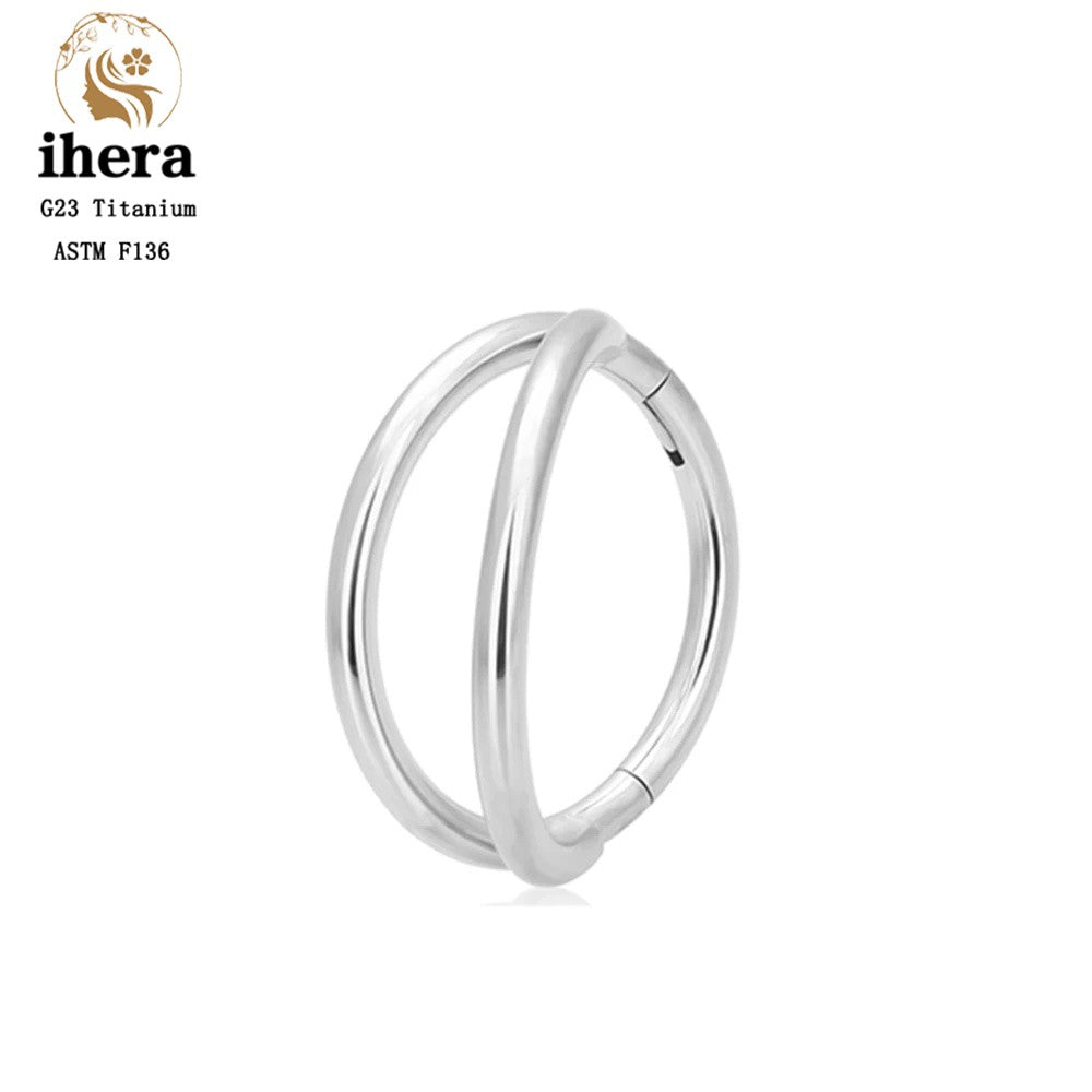 G23 Titânio Anel de Nariz Clicker Orelha Cartilagem Tragus Hélix Daith Brincos Redondos Argolas Zircônia Cúbica 16G Segmento Articulado Joia de Piercing Corporal