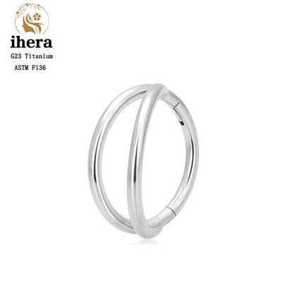 G23 Titânio Anel de Nariz Clicker Orelha Cartilagem Tragus Hélix Daith Brincos Redondos Argolas Zircônia Cúbica 16G Segmento Articulado Joia de Piercing Corporal