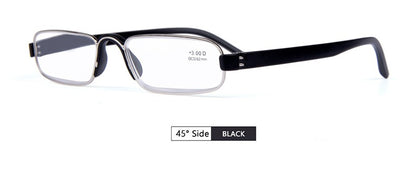 Guanhao Transparent Optical Reading Glasses Man Clear Women Presbyopia Hyperopia Reading Glasses Frame Alloy Ultralight HD View