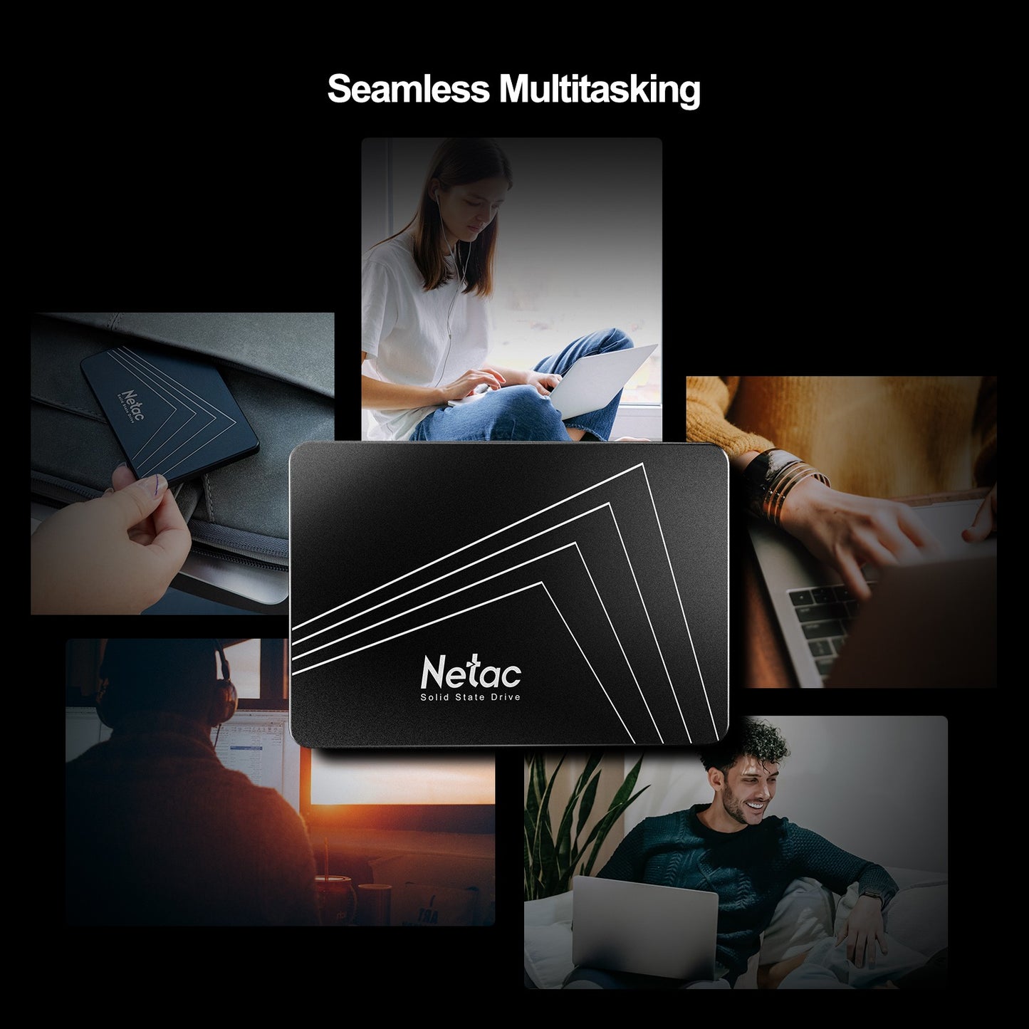 Netac SATA SSD Hard Drive 128GB 256GB 512GB 1TB 2TB SATA3 2.5Inch Disks Laptop Internal Hard Drive HDD Hard Disk for PC Laptop