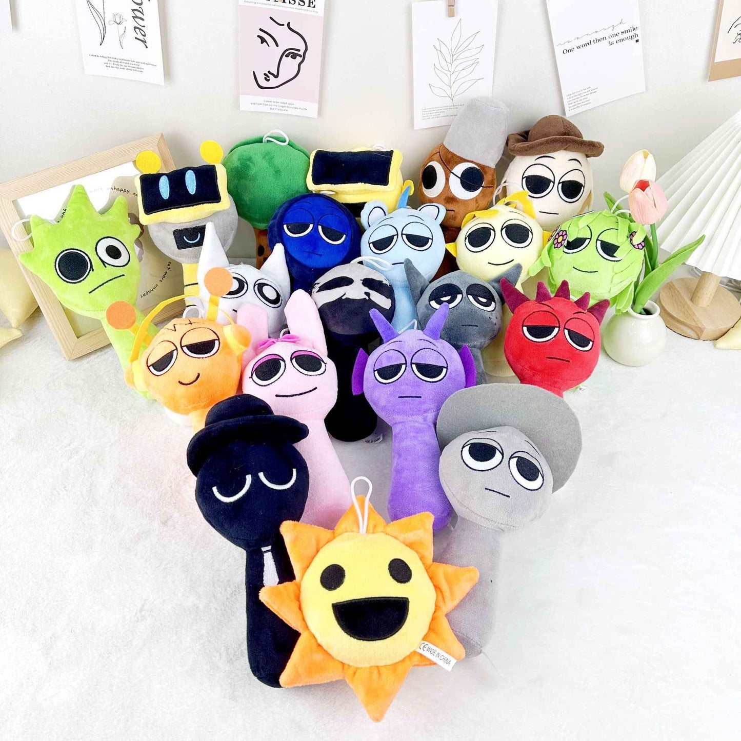 Sprunki Plush Toys Sprunki Plush Doll Sprunki Game Cartoon Pillow Kids Birthday Gifts Stuffed Dolls Christmas Gift