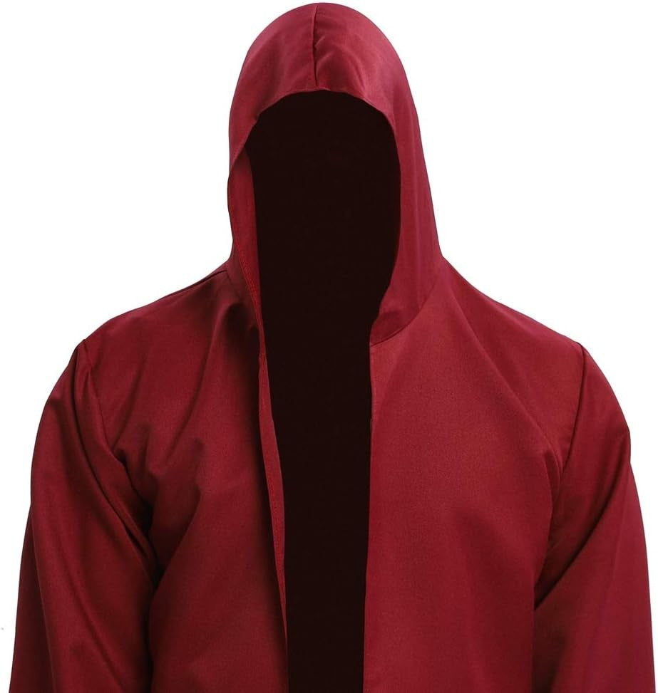 2024  Wizard Tunic Hooded Robe Halloween Cloak Cosplay Costumes Brown  cosplay costumes