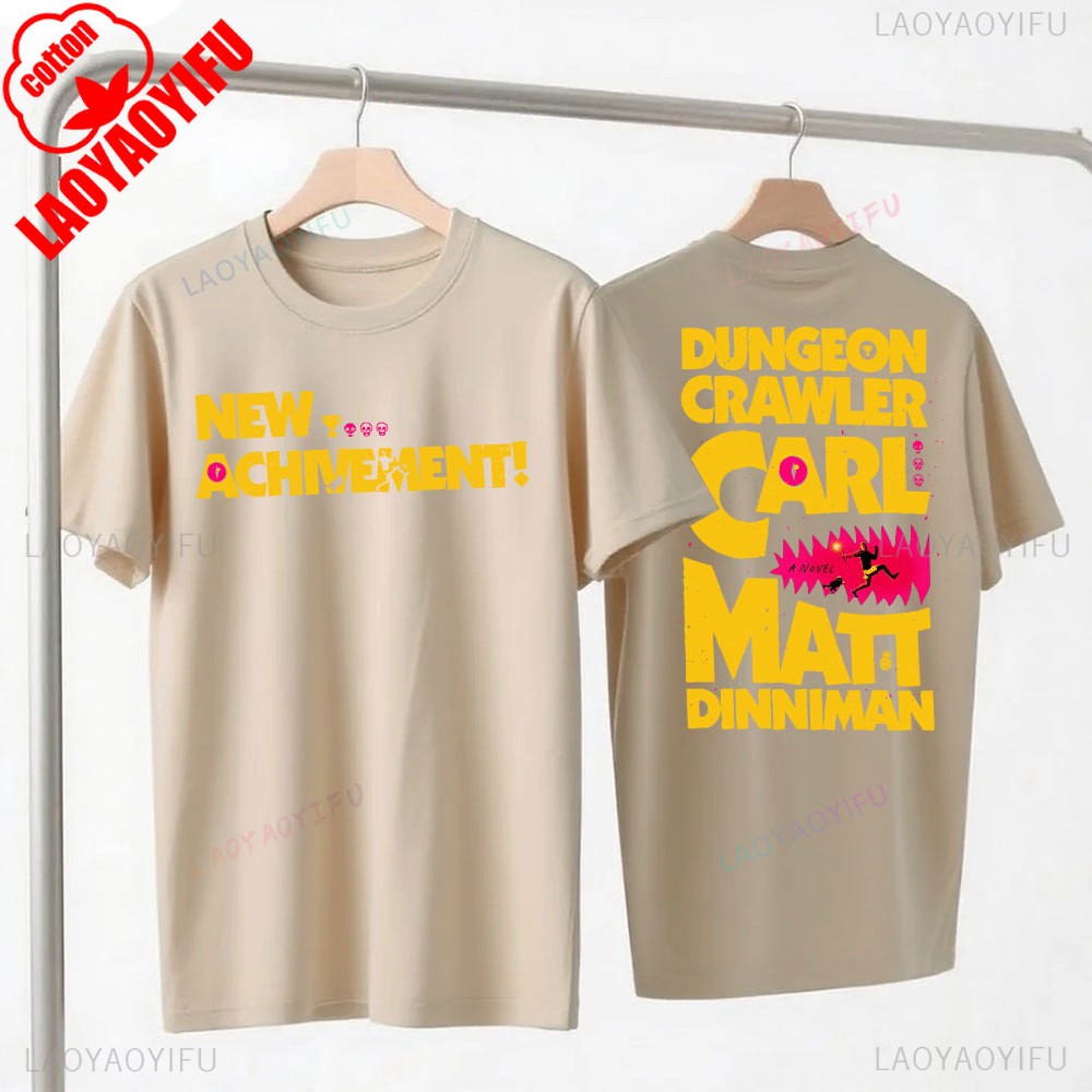 New Achievement Dungeon Crawler Carl Shirt Gift for Reader Fantasy Science Fiction Book Lover Donut Fan Tops Bookish Tees