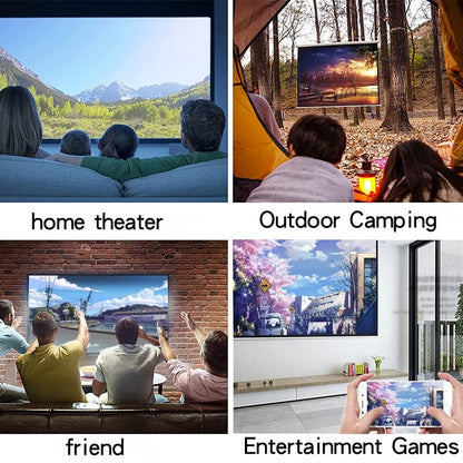 Mini projetor portátil YG300 com suporte a memória de ultra-alta definição para HDTMI, USB e SD, para cinema ao ar livre e projeção de home theater