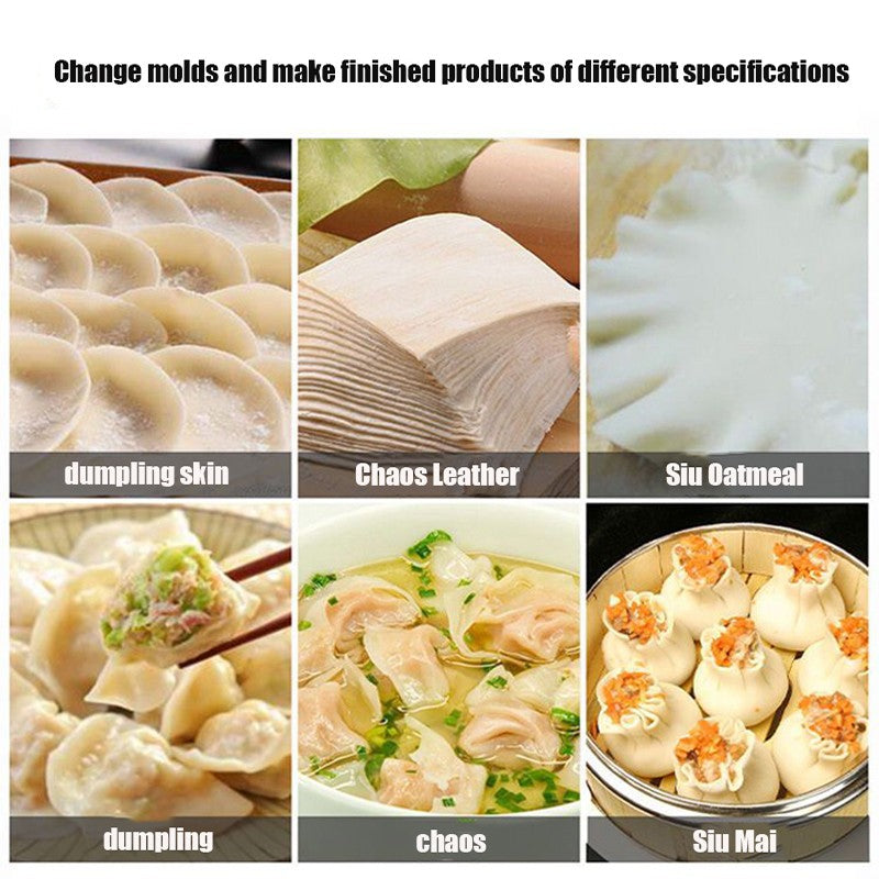 Máquina Elétrica para Fazer Massa de Dumpling Roti Wonton, sem Desperdício, Eletrodoméstico de Cozinha para Uso Doméstico