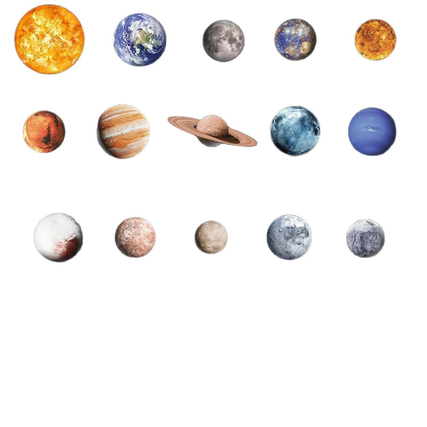 757PCS Glow in The Dark Planets Wall Stickers For Children's Room Kids Bedroom Luminous Moon Stars Self-adhesive Ceiling Decor