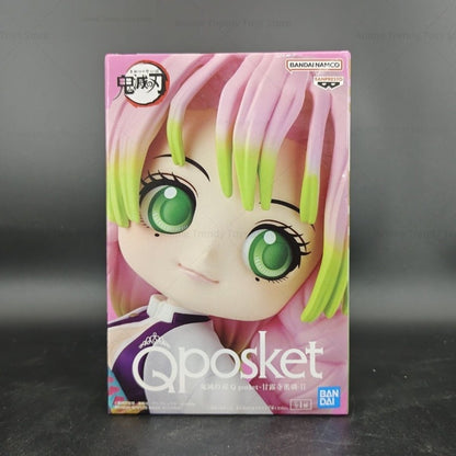 Em estoque Original Banpresto Demon Slayer Q posket Kanroji Mitsuri Action Anime figura modelo brinquedos Presente Genuíno WY