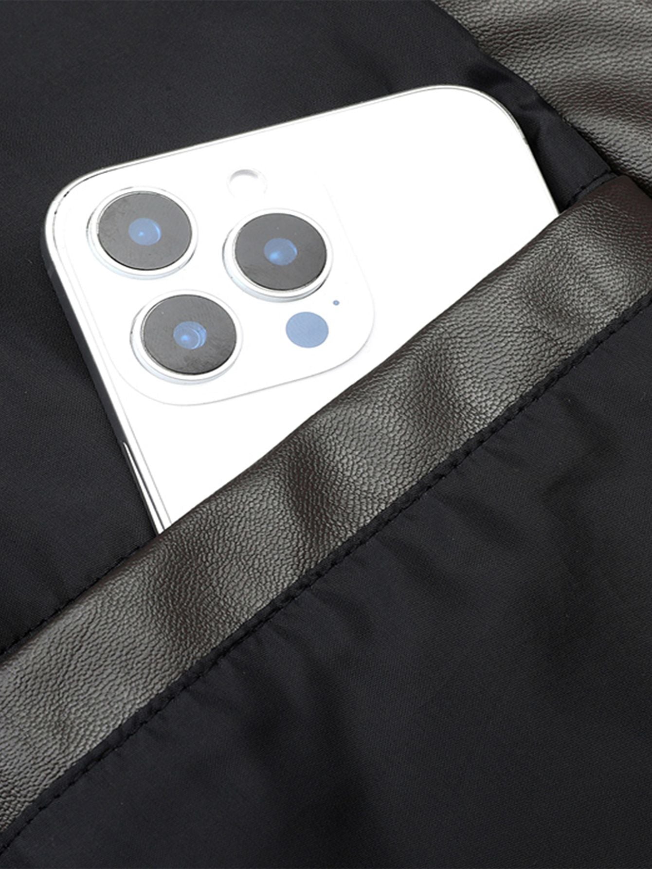 Men'S Baseball Jacket - Windproof Warm Coat with Zipper Closure, Brown & Green Accent Jacket, Non-Stretch Shell for Casual Outer