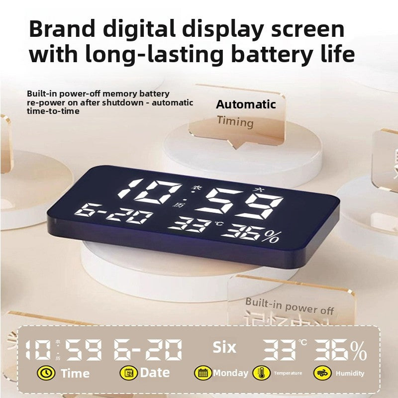 Double-sided Wall Clock Corner Perpetual Calendar Electronic Clock Medieval Style Without Punching Clock Wall Hanging