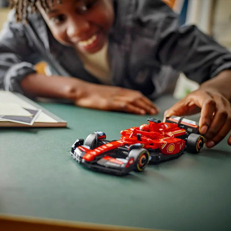 Lego Speed 77242 Ferrari SF24 Red Bull Racing RB20 Mercedes AMGF1 KICK Sauber Racing Blocos de Montar Brinquedos para Meninos e Meninas