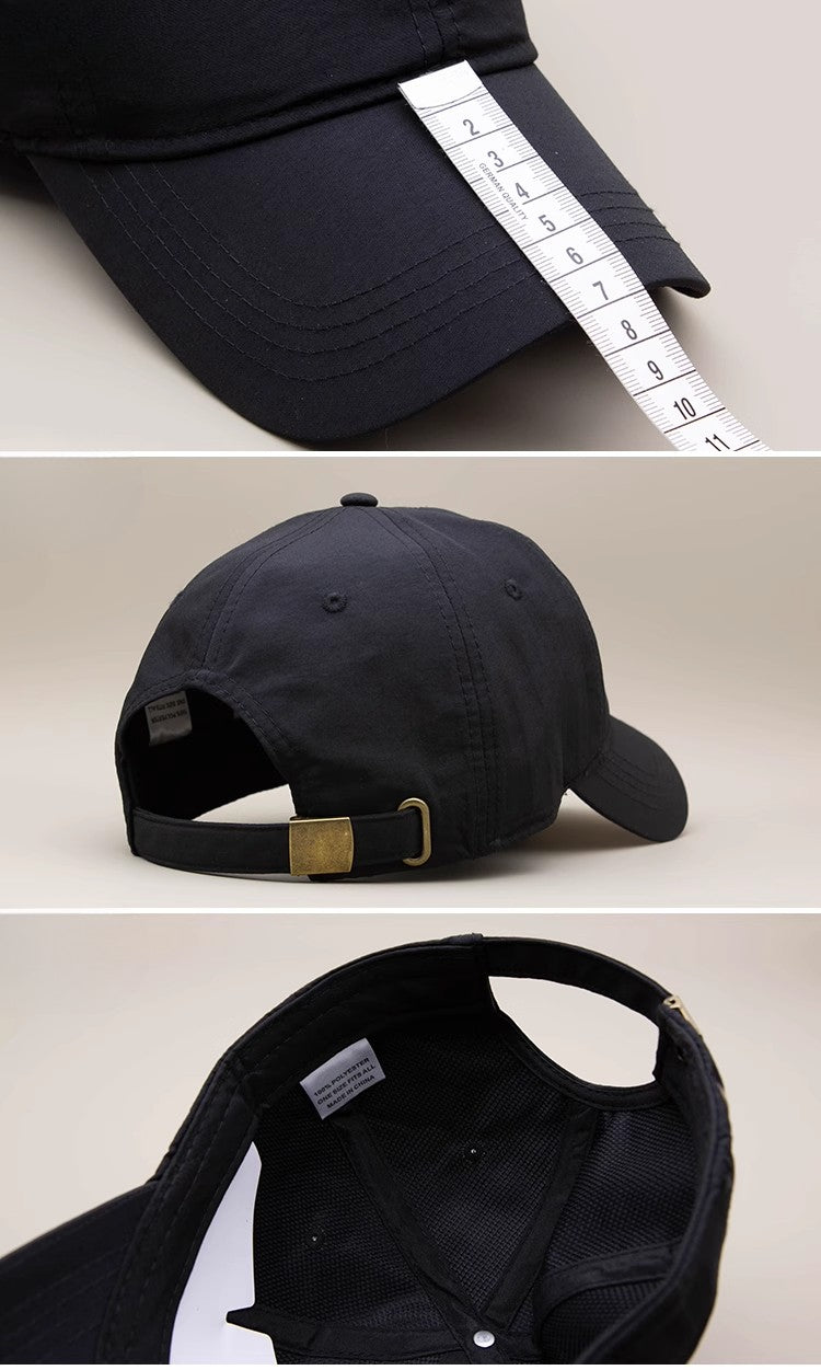 Summer Lightweight Quick Drying Baseball Cap Man  Plus Hat Male Outdoor Sport Oversized Men's Navy Baseball Cap for Big Heads