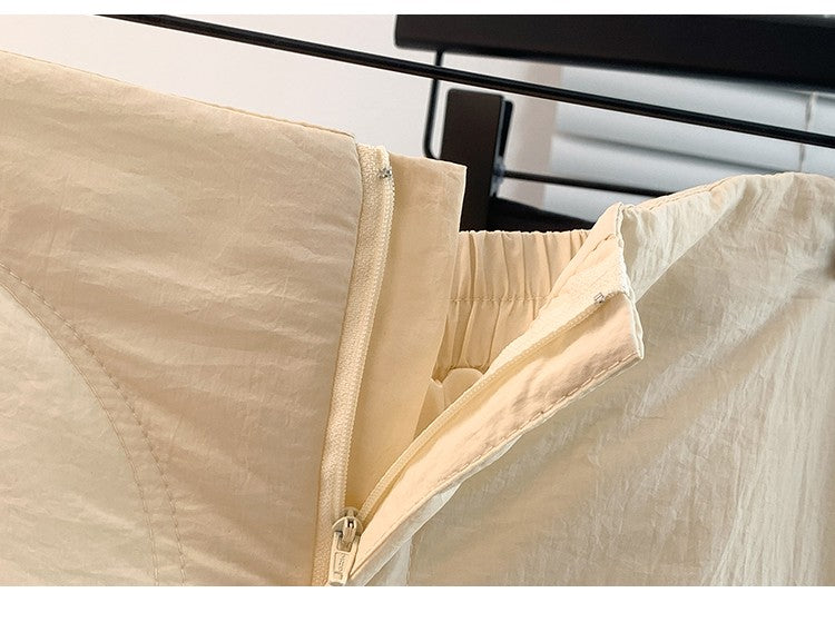 Artistic Long Thiened down Cotton f Skirt plus Size Women's Winter New Sle Fluffy Warm A-Line Skirt Commute Sle