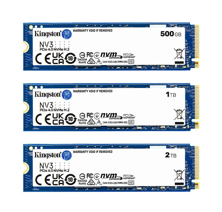 SSD Kingston NV3 500 GB 1 TB 2 TB NVMe PCIe Gen 4.0x4 Unidade de Estado Sólido M.2 2280 SSD Interno Para Desktop Notebook - Até 6000 MB/s