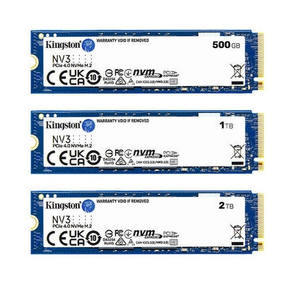 SSD Kingston NV3 500 GB 1 TB 2 TB NVMe PCIe Gen 4.0x4 Unidade de Estado Sólido M.2 2280 SSD Interno Para Desktop Notebook - Até 6000 MB/s