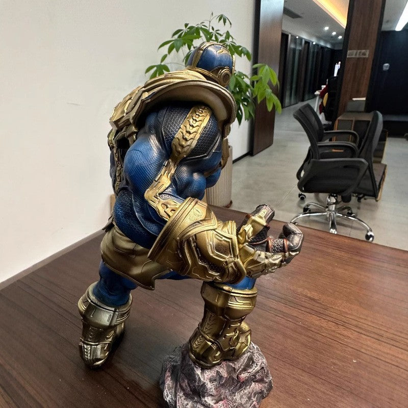 ?Novo? A série original de animação da Marvel tem cerca de 36 cm de altura. Estatueta artesanal colecionável do Thanos, dos Vingadores, modelo de presente.