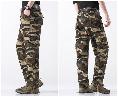 Men's Work Pants 2025 New Camouflage Pants Military Style Pants Multiple Pockets Tactical Pants Outdoor Sports Winter Pants