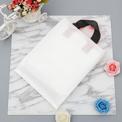 50 supermarket shopping bags clothing store plastic bags personalized advertising tote bags party gift bags custom printed logo