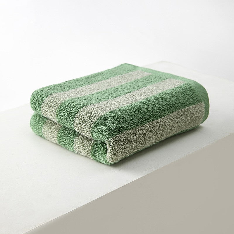 Battilo Plaid Cotton Bath Towels Set Soft Absorbent Daily Cleansing Face Hand Towel Set Patterned Lightweight Towel for Bathroom