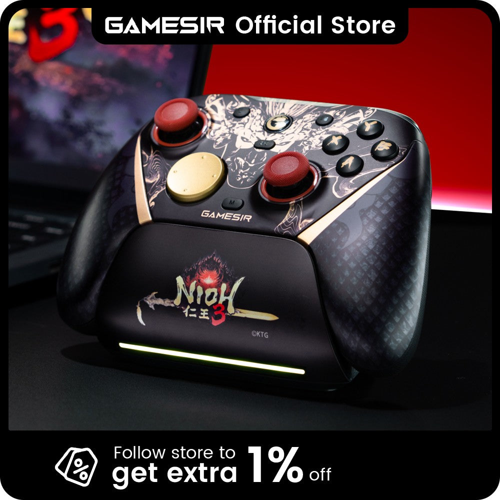 GameSir G7 Pro 8K Nioh 3 Edition Wireless Switch Gaming Controller with Charging Station, TMR Gen-2 Joystick, Hall Effect, Gyro